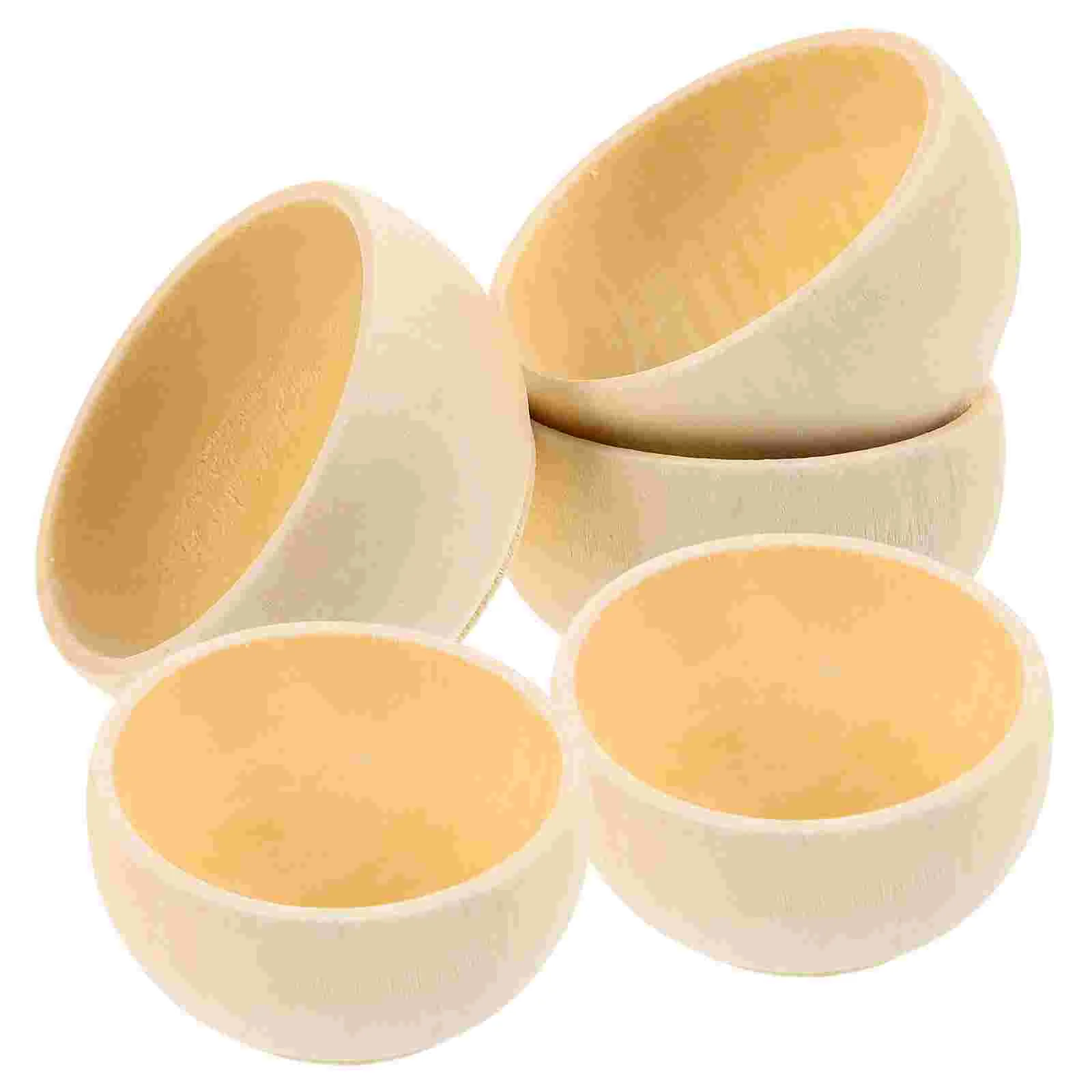 5 Pcs Wooden Bowl DIY Crafts Bowls for Unpainted Painting Unfinished Dipping Sauce
5 Pcs Wooden Bowl DIY Crafts Bowls for Unpainted Painting Unfinished Dipping Sauce