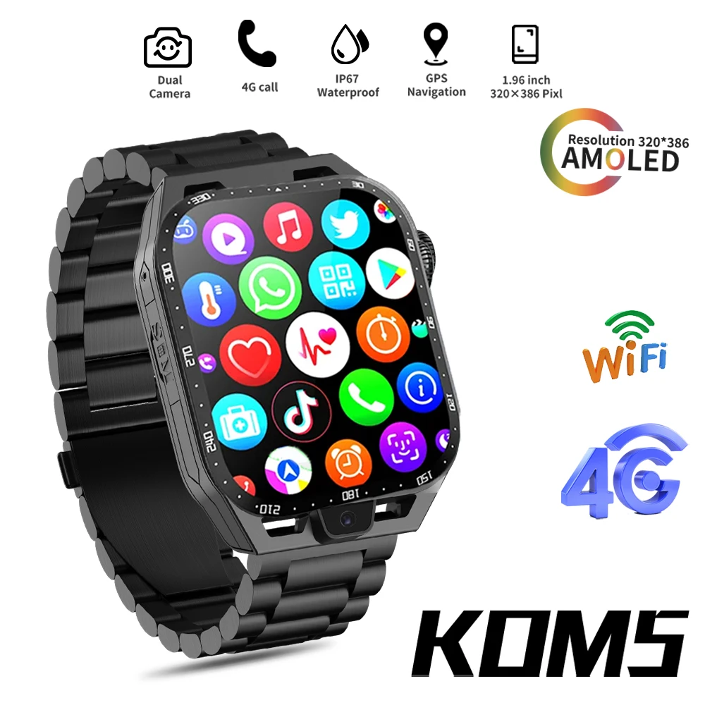 Смарт-часы XUESEVEN KOM5 4G, водонепроницаемые фитнес-часы с поддержкой 4 Гб + 64 ГБ, с SIM-картой, HD камерой Google Play, GPS, Wi-Fi, Bluetooth, для Android
Смарт-часы XUESEVEN KOM5 4G, водонепроницаемые фитнес-часы с поддержкой 4 Гб + 64 ГБ, с SIM-картой, HD камерой Google Play, GPS, Wi-Fi, Bluetooth, для Android