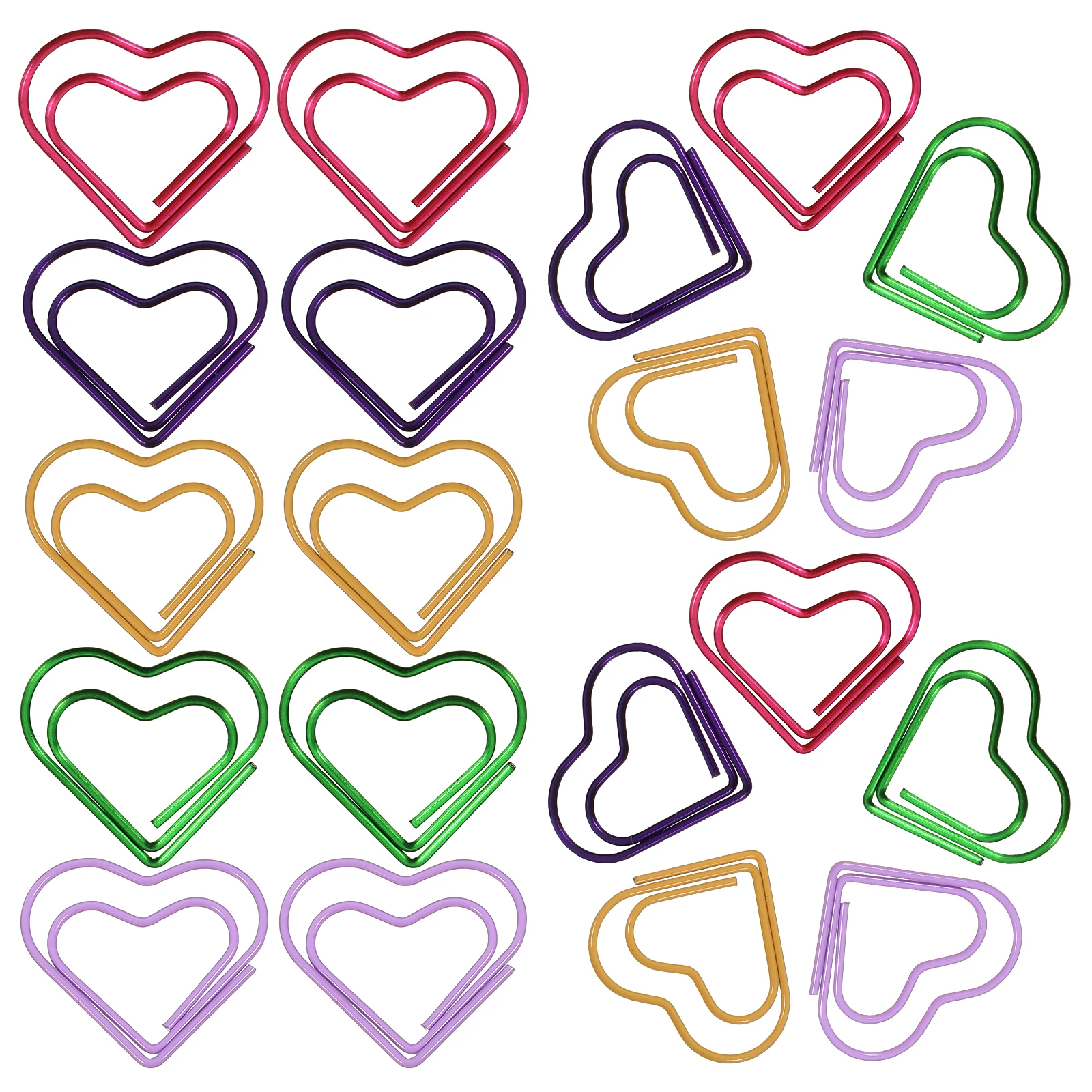 Heart-Shaped Paper Clips Mini Bookmarks for Documents Files Photos Letters Firm Structure Practical Office Supplies
Heart-Shaped Paper Clips Mini Bookmarks for Documents Files Photos Letters Firm Structure Practical Office Supplies