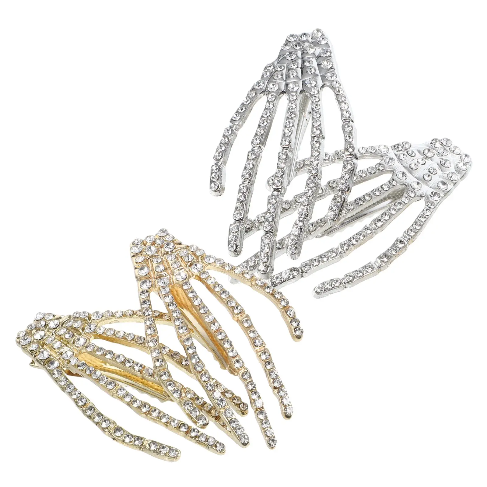 4Pcs Skeleton Hair Clip Rhinestone Barrettes Halloween Accessories Silver Gold Halloween Rhinestone Color
4Pcs Skeleton Hair Clip Rhinestone Barrettes Halloween Accessories Silver Gold Halloween Rhinestone Color