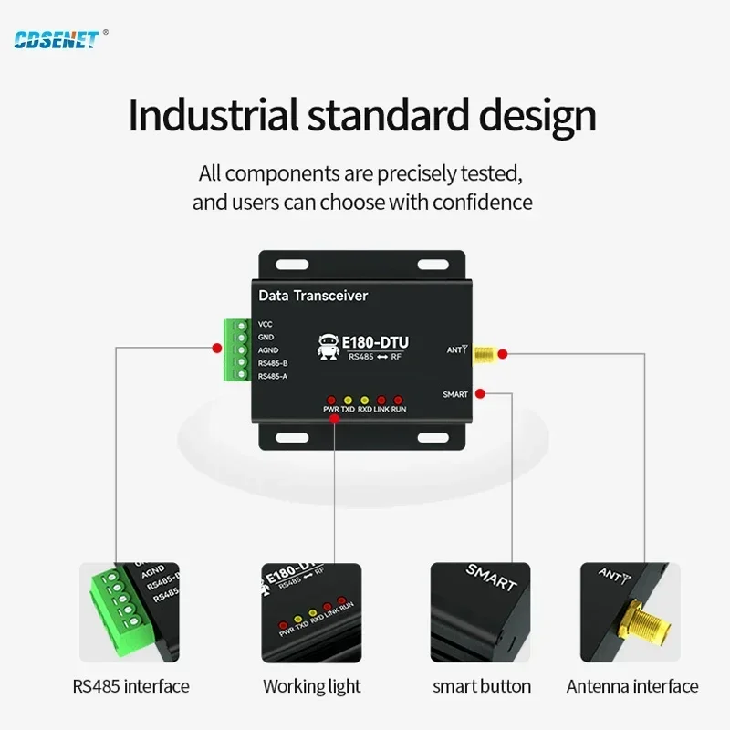 EFR32MG1B 2.4G Zigbee 3.0 Wireless Data Transmisson Station CDSENET E180-DTU(Z20-485) RS485 20dbm SMA-K Network Self- Healing
EFR32MG1B 2.4G Zigbee 3.0 Wireless Data Transmisson Station CDSENET E180-DTU(Z20-485) RS485 20dbm SMA-K Network Self- Healing