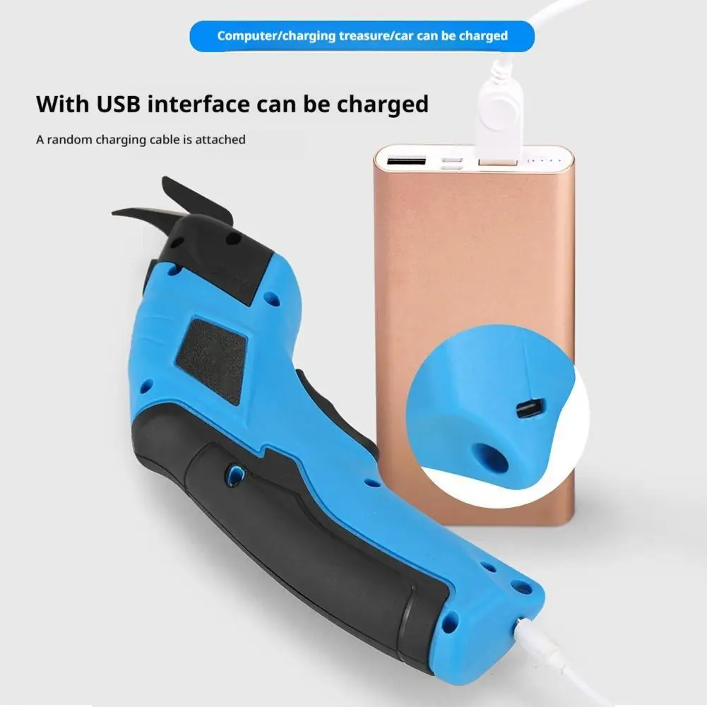 Cordless Electric Scissors Rechargeable Cardboard Cutter With Blades Cutting Tool For DIY Fabric /Carpet/Leather/Cardboard
Cordless Electric Scissors Rechargeable Cardboard Cutter With Blades Cutting Tool For DIY Fabric /Carpet/Leather/Cardboard