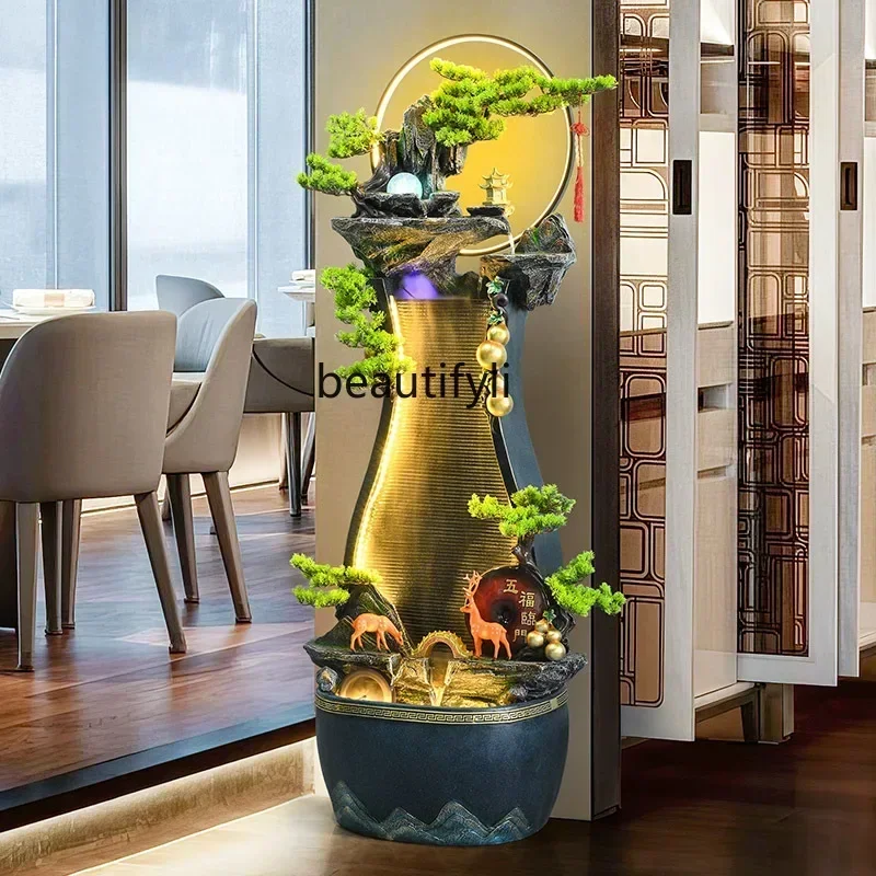Lucky water ornament living room floor rockery fountain office circulating water landscape
Lucky water ornament living room floor rockery fountain office circulating water landscape