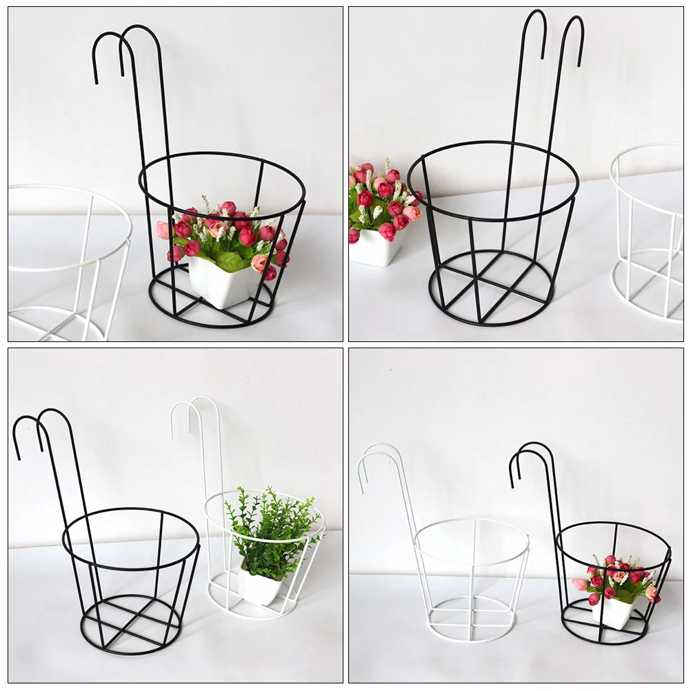 Hanging Flower Pot Stand Wrought Iron Planter Rack Balcony Garden Indoor Plant Hanger Metal Pots Railing Holder
Hanging Flower Pot Stand Wrought Iron Planter Rack Balcony Garden Indoor Plant Hanger Metal Pots Railing Holder