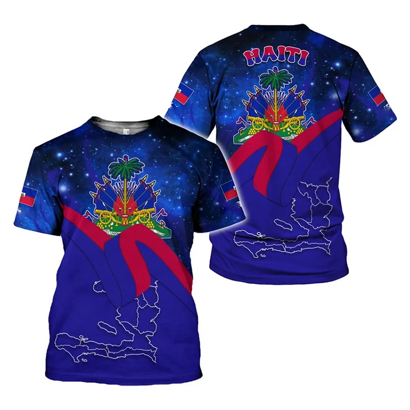Haiti Island Flag Men T Shirt National Emblem Retro Streetwear Print Funny Casual Short Sleeve Football Sports Haitian Day Tees
Haiti Island Flag Men T Shirt National Emblem Retro Streetwear Print Funny Casual Short Sleeve Football Sports Haitian Day Tees