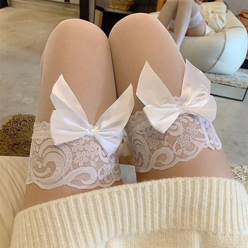 Lolita Japanese Bow Stockings Women's Cute Loli Pink Lace White Lace Overknee Long Boot Socks B11
Lolita Japanese Bow Stockings Women's Cute Loli Pink Lace White Lace Overknee Long Boot Socks B11