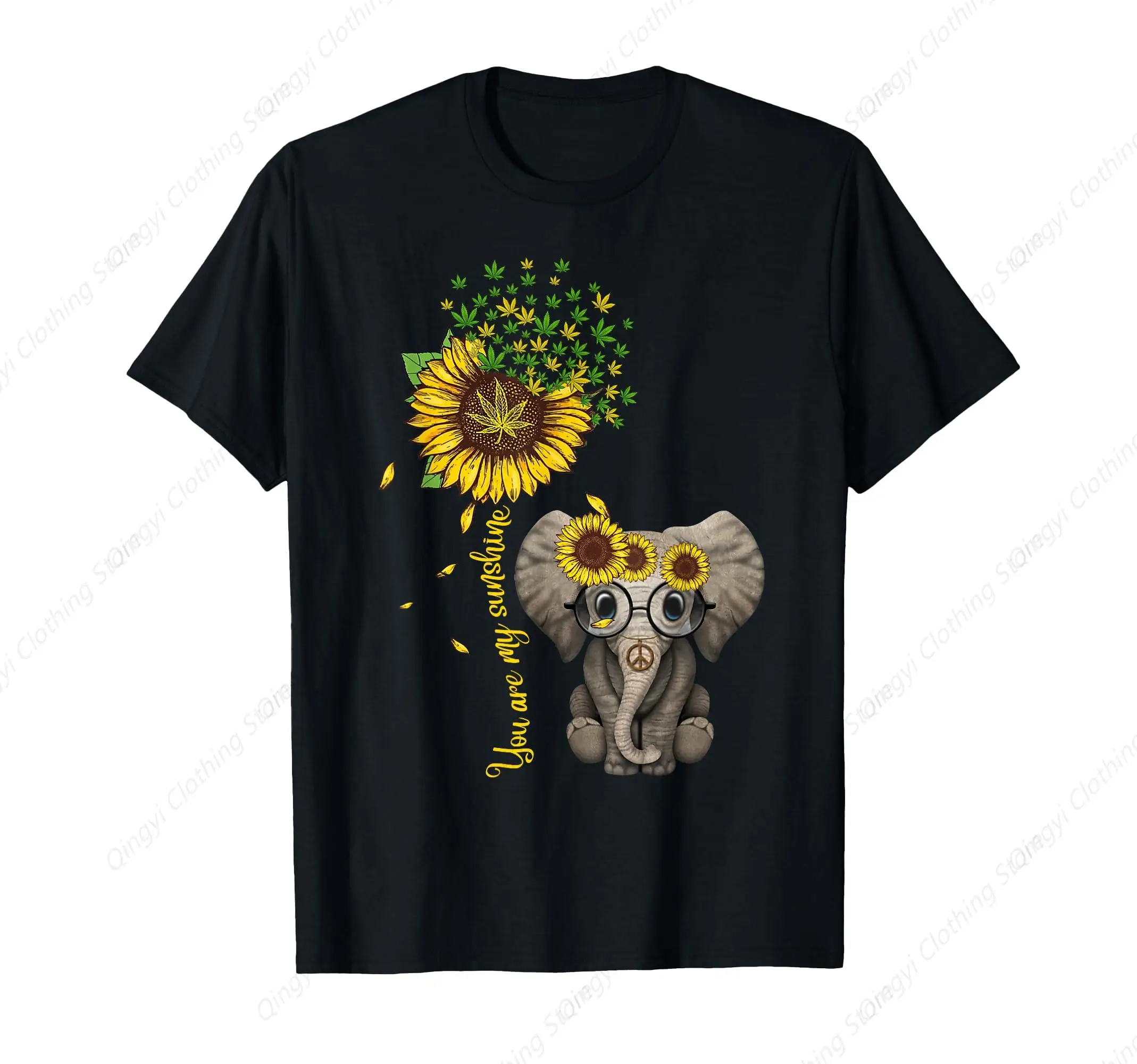 Sunflower Elephant Weed Leaf Canabis 420 Marijuana T-Shirt
Sunflower Elephant Weed Leaf Canabis 420 Marijuana T-Shirt