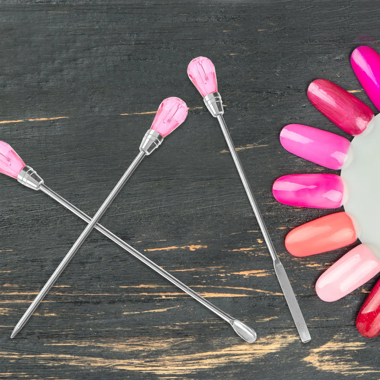 Набор из 2 металлических палочек для смешивания и размешивания материалов для дизайна ногтей, подходит для салонов и домашнего использования, инструмент для создания тонких деталей и линий
Набор из 2 металлических палочек для смешивания и размешивания материалов для дизайна ногтей, подходит для салонов и домашнего использования, инструмент для создания тонких деталей и линий