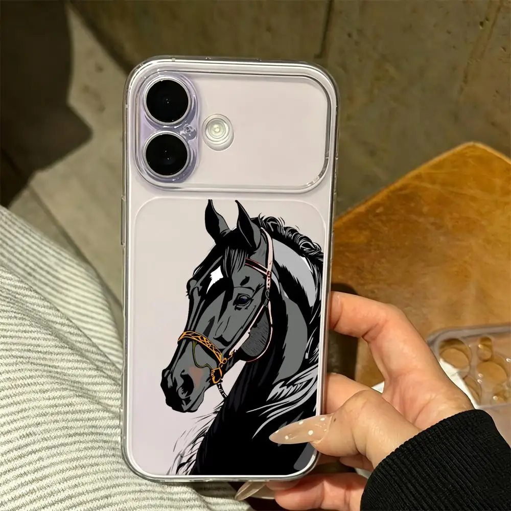 Black horse pattern transparent frosted phone case suitable for iPhone 17 16 15 14 13 12 11 Pro/Max/Plus anti drop back cover
Black horse pattern transparent frosted phone case suitable for iPhone 17 16 15 14 13 12 11 Pro/Max/Plus anti drop back cover