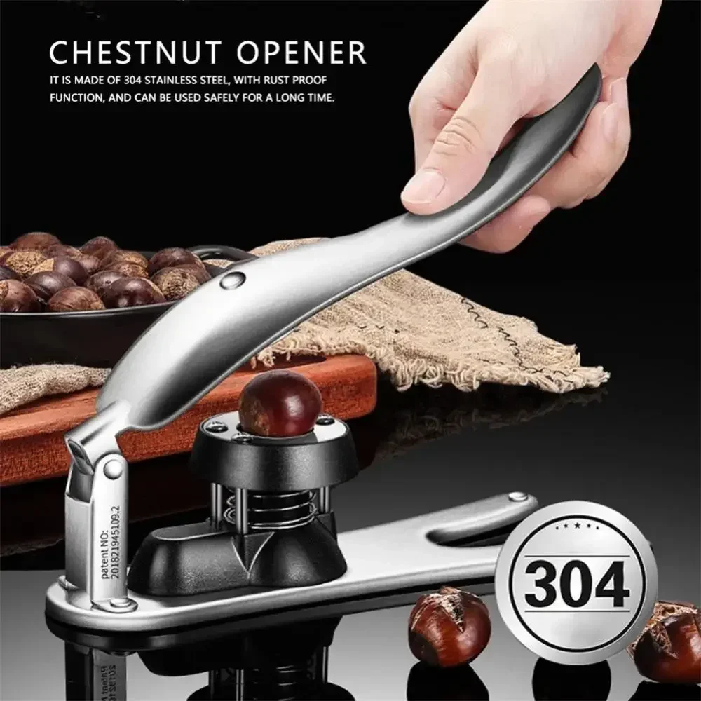 For Pince châtaigne acier inoxydable, ouvre-écrou, Gadgets coupe, pince rapide pour noix, casse-noisette, outils de cuisine
For Pince châtaigne acier inoxydable, ouvre-écrou, Gadgets coupe, pince rapide pour noix, casse-noisette, outils de cuisine