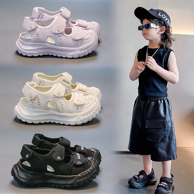 Children's Shoes, Girls' Sandals, Summer Edition 2025, New Style for Girls' Summer, Mesh Perforated, Boys' Baotou Sandals
Children's Shoes, Girls' Sandals, Summer Edition 2025, New Style for Girls' Summer, Mesh Perforated, Boys' Baotou Sandals