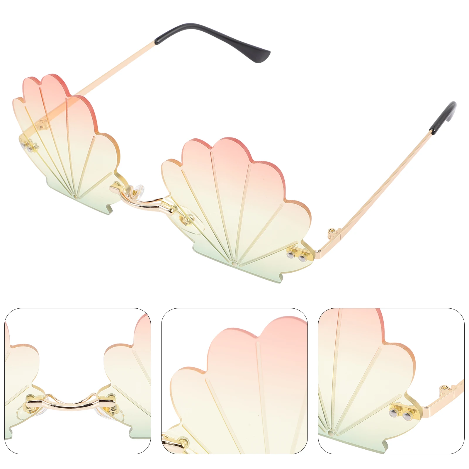 Metal Pc Seashell Sunglasses Rimless Funny Party Glasses Cool Sunglasses Women Party Favors Colored Fun Glasses
Metal Pc Seashell Sunglasses Rimless Funny Party Glasses Cool Sunglasses Women Party Favors Colored Fun Glasses