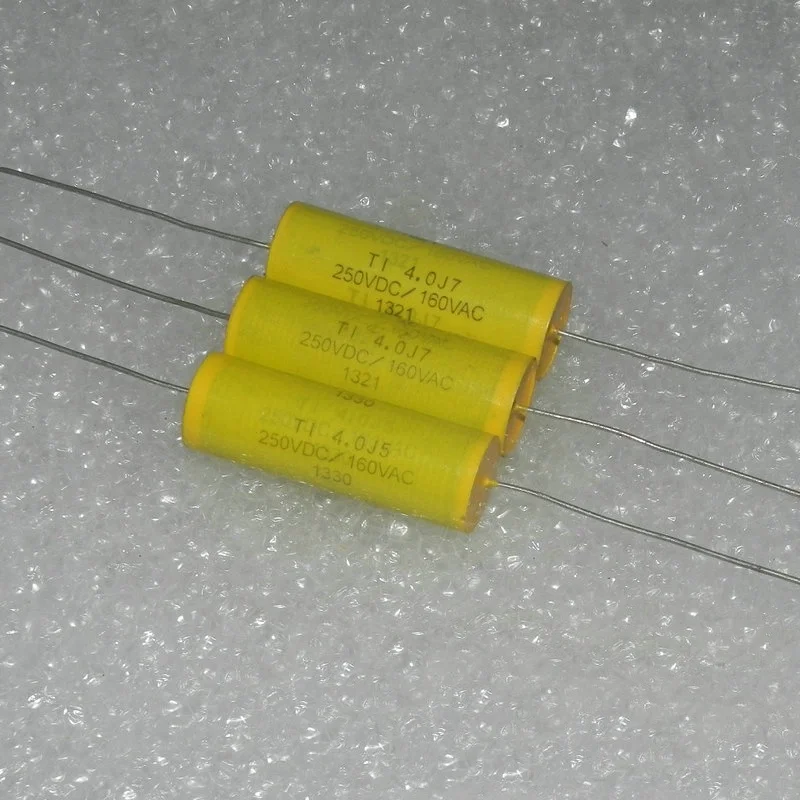 5 шт. TI 250 В 4 мкФ 250 В постоянного тока 4,0j 405J 160 В переменного тока металлизированный тонкопленочный конденсатор делителя частоты
5 шт. TI 250 В 4 мкФ 250 В постоянного тока 4,0j 405J 160 В переменного тока металлизированный тонкопленочный конденсатор делителя частоты