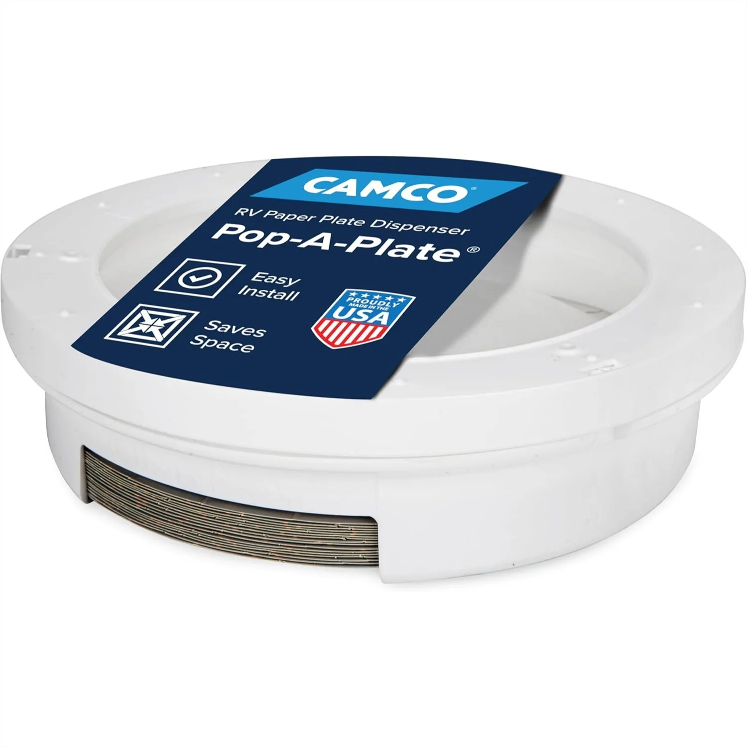 Paper Plate Dispenser for Under Cabinet, Holds 9" Plates, Compact for RV and Kitchen, Easy Mount
Paper Plate Dispenser for Under Cabinet, Holds 9" Plates, Compact for RV and Kitchen, Easy Mount
