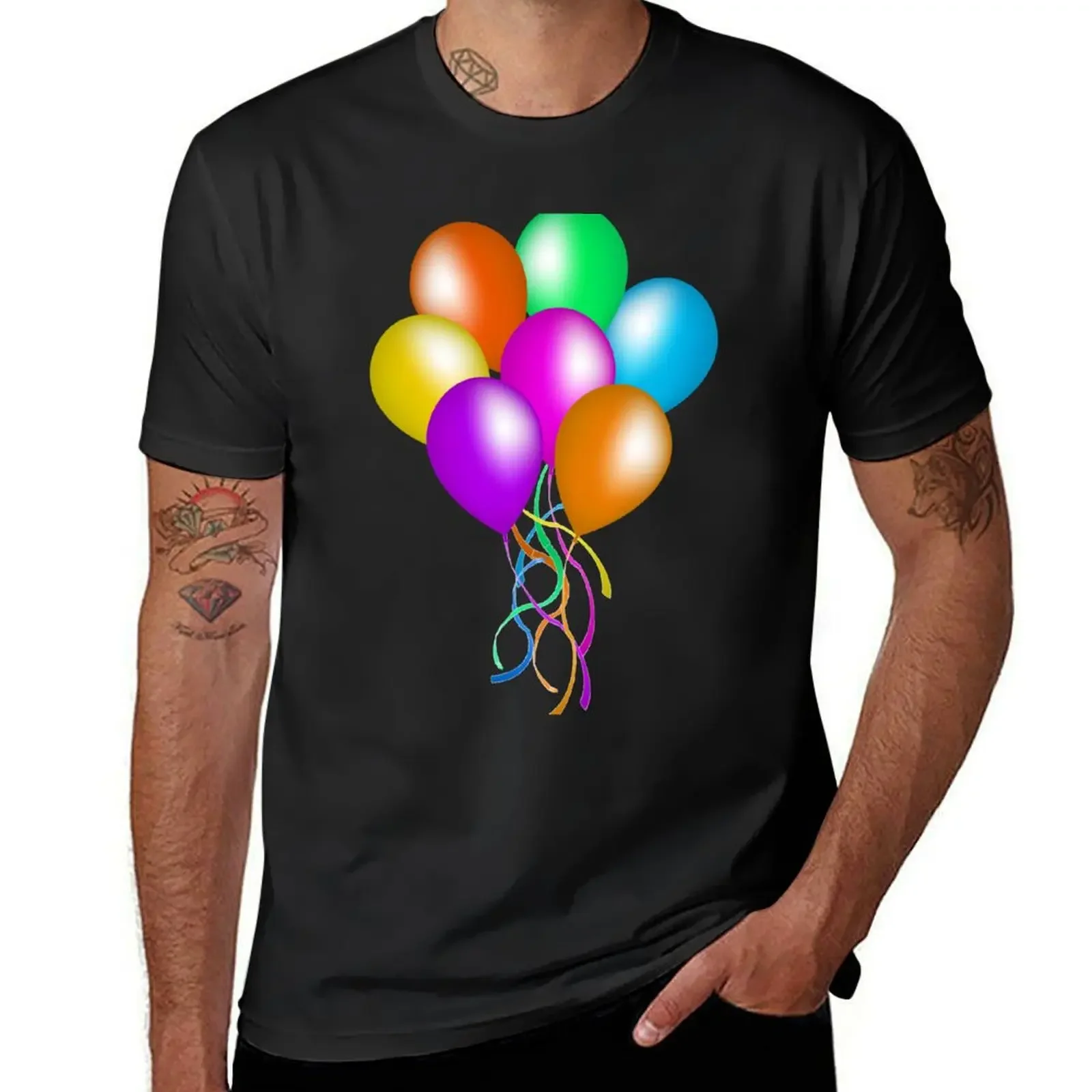 Bright Colorful Bunch Party Balloons Streamers T-Shirt tees sublime cotton graphic tees clothes for men
Bright Colorful Bunch Party Balloons Streamers T-Shirt tees sublime cotton graphic tees clothes for men
