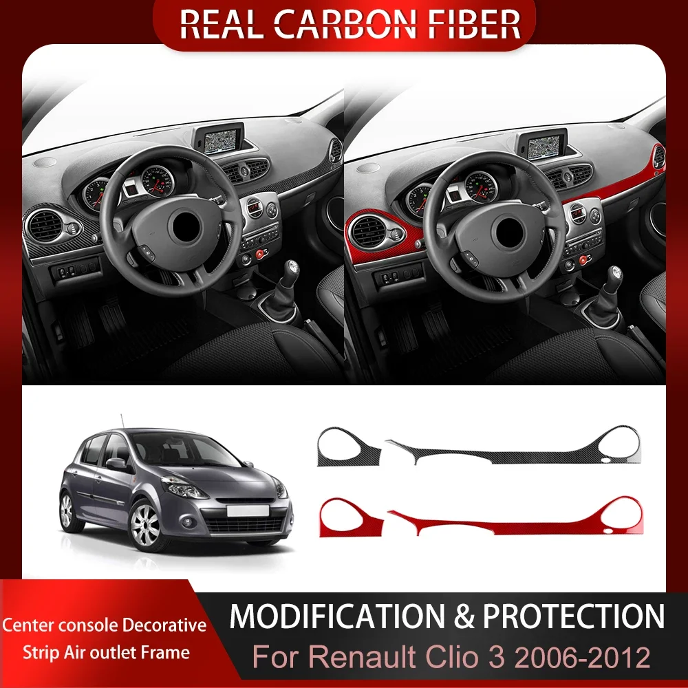 Carbon Fiber Modified For Renault Clio 3 2006-2012 Car Central Console Dashboard Panel Protective Sticker Interior Accessories
Carbon Fiber Modified For Renault Clio 3 2006-2012 Car Central Console Dashboard Panel Protective Sticker Interior Accessories