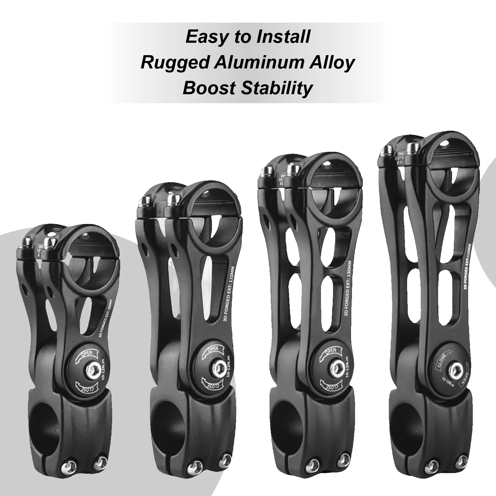 Bike Stem 31.8mm Mountain Bike Handlebar Stem Lightweight Aluminum Alloy Extender Cycling Accessory for Trail Climbing Racing
Bike Stem 31.8mm Mountain Bike Handlebar Stem Lightweight Aluminum Alloy Extender Cycling Accessory for Trail Climbing Racing