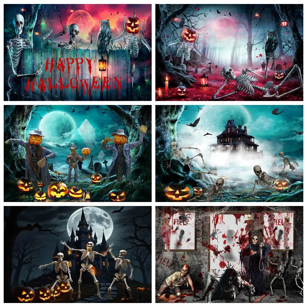 Halloween Backdrop Scary Skull Horror Night Zombie Blood Hands Pumpkin Lantern Kids Portrait Photography Background Photo Studio
Halloween Backdrop Scary Skull Horror Night Zombie Blood Hands Pumpkin Lantern Kids Portrait Photography Background Photo Studio
