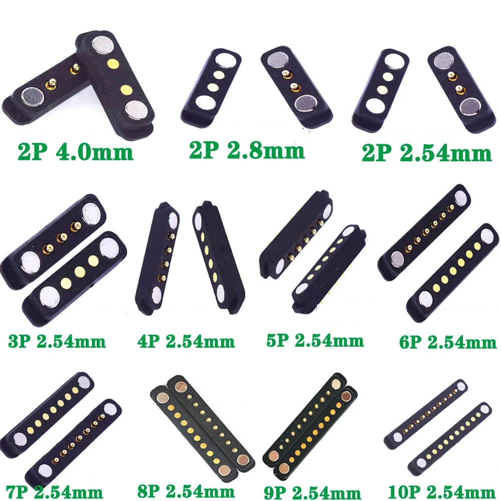 36V1A Magnetic Pogo Pin Connector 2Pin /10 Pin Pogopin Male Female 2.54mm 2.8mm Spring Loaded DC Magnet Connector Power Socket
36V1A Magnetic Pogo Pin Connector 2Pin /10 Pin Pogopin Male Female 2.54mm 2.8mm Spring Loaded DC Magnet Connector Power Socket