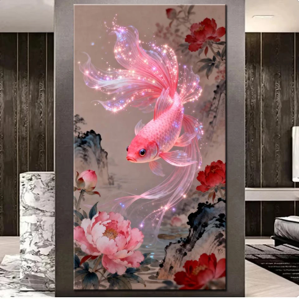 2026 Diamond Painting Fish Animal Picture Of Rhinestones DIY Mosaic Pink Koi Peony Flower Cross Stitch Kits Diamond Embroidery
2026 Diamond Painting Fish Animal Picture Of Rhinestones DIY Mosaic Pink Koi Peony Flower Cross Stitch Kits Diamond Embroidery
