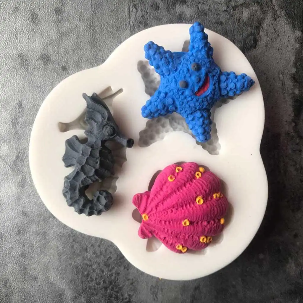 Baking Mould Silicone Sea Life Design Cake Decorating Fondant Silicone Molds for Resin Crafts Chocolate and Handmade Gifts
Baking Mould Silicone Sea Life Design Cake Decorating Fondant Silicone Molds for Resin Crafts Chocolate and Handmade Gifts