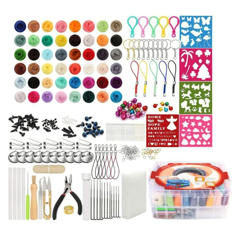 Needle Felting Starter Kits with Tool Instruction for Wool Felting Craft Making
Needle Felting Starter Kits with Tool Instruction for Wool Felting Craft Making