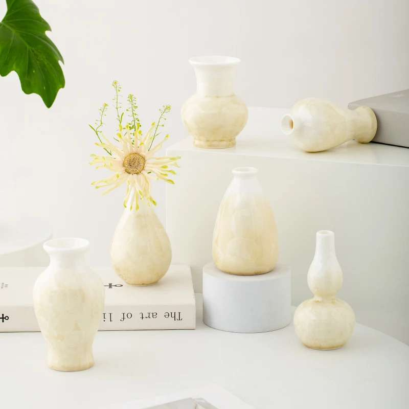 Ceramic vase - New Chinese-style flower arrangement decorative item - Miniature small-sized flower container - Design concept
Ceramic vase - New Chinese-style flower arrangement decorative item - Miniature small-sized flower container - Design concept