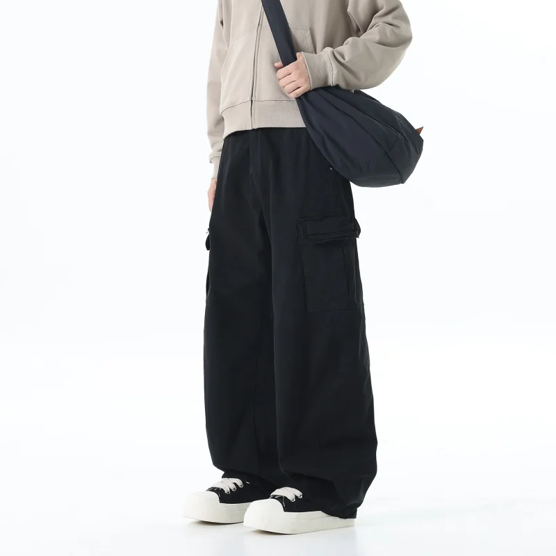 Men's Simple Solid Color Work Pants Pure Cotton Straight Tube Loose Wear-Resistant Paratrooper Casual Autumn Winter Trousers
Men's Simple Solid Color Work Pants Pure Cotton Straight Tube Loose Wear-Resistant Paratrooper Casual Autumn Winter Trousers