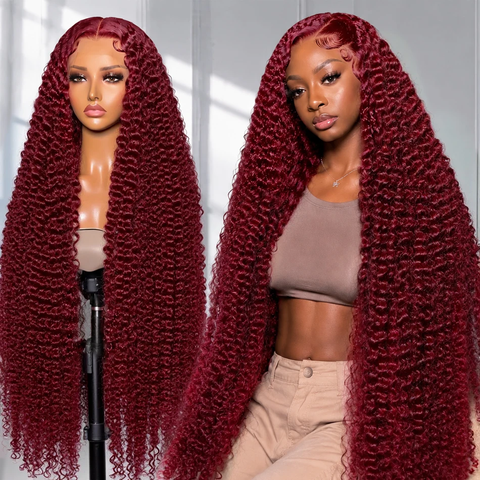 99J Burgundy 13x6 Deep Wave Lace Front Wigs Human Hair 220% Density With Baby Hair Wet And Wavy Pre Plucked Red Wine Colored Curly Human Hair Wig Peruvian Virgin Real Hair Curly Human Hair Wig For Women No Tangle No Shedding
99J Burgundy 13x6 Deep Wave Lace Front Wigs Human Hair 220% Density With Baby Hair Wet And Wavy Pre Plucked Red Wine Colored Curly Human Hair Wig Peruvian Virgin Real Hair Curly Human Hair Wig For Women No Tangle No Shedding