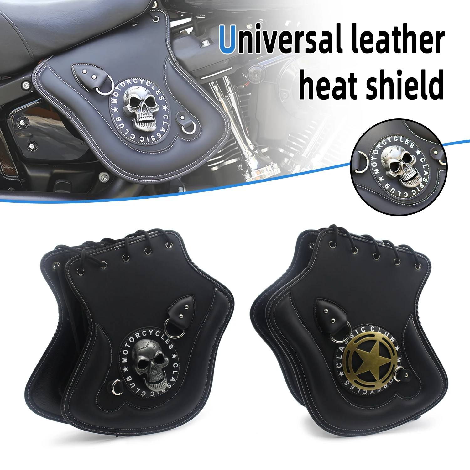 For Yamaha For Honda For Suzuki For Kawasaki Motorcycle Universal PU Leather Engine Cover Deflector Heat Saddle Shield Deflector
For Yamaha For Honda For Suzuki For Kawasaki Motorcycle Universal PU Leather Engine Cover Deflector Heat Saddle Shield Deflector