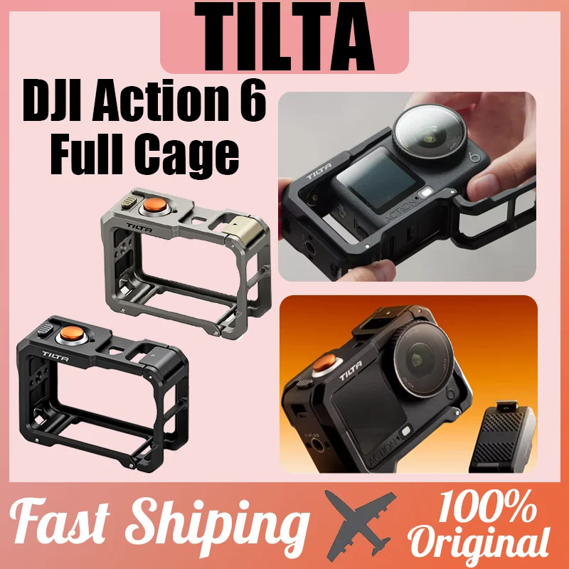 TILTA For DJI Action 6 Full Cage Set Metal Expansion Frame Protective Shell With Base\Filter Kit Cage Set For Camera Protection
TILTA For DJI Action 6 Full Cage Set Metal Expansion Frame Protective Shell With Base\Filter Kit Cage Set For Camera Protection