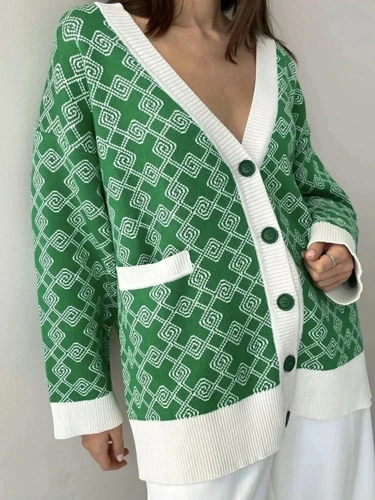 Fashion V-neck Purple Knitted Cardigan Double Pocket Loose Autumn Winter Sweater Cardigan Single Breasted Oversized Cardigan
Fashion V-neck Purple Knitted Cardigan Double Pocket Loose Autumn Winter Sweater Cardigan Single Breasted Oversized Cardigan