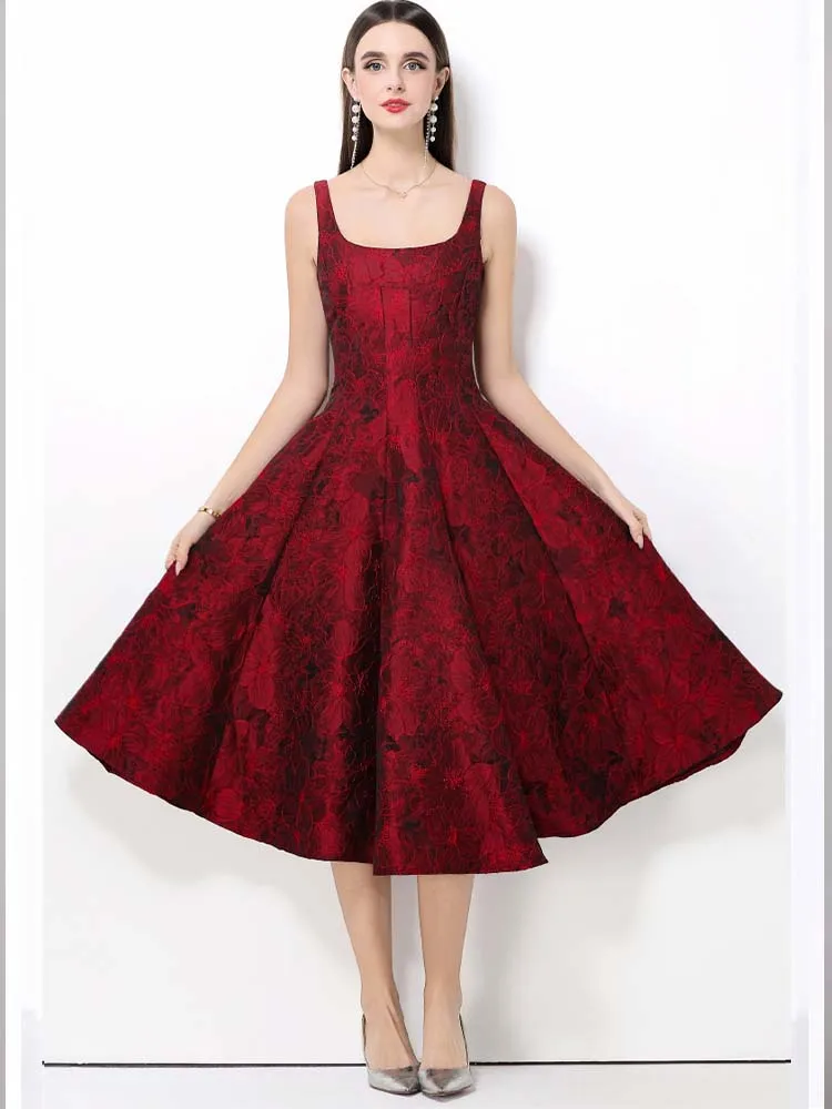 Retro Red Printed Square Neck Slim Fit Camisole Dress 2026 New Fashionable Women'S Spring Clothing
Retro Red Printed Square Neck Slim Fit Camisole Dress 2026 New Fashionable Women'S Spring Clothing