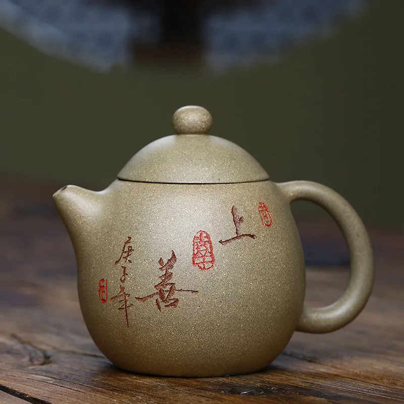 Китайский стиль ручная резная домашняя фотография фиолетовый песок Dahongpao Дракон яйцо чайник термостойкий чайный набор чайный чайник
Китайский стиль ручная резная домашняя фотография фиолетовый песок Dahongpao Дракон яйцо чайник термостойкий чайный набор чайный чайник