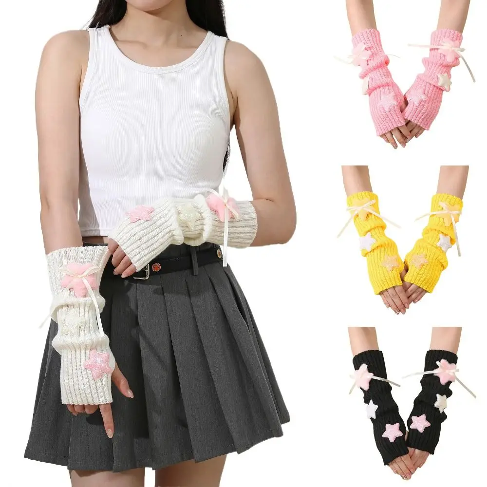Fashion Y2K Long Wrist Gloves Stars Soft Knitted Arm Sleeves Thicken Solid Color Arm Warmers Women
Fashion Y2K Long Wrist Gloves Stars Soft Knitted Arm Sleeves Thicken Solid Color Arm Warmers Women