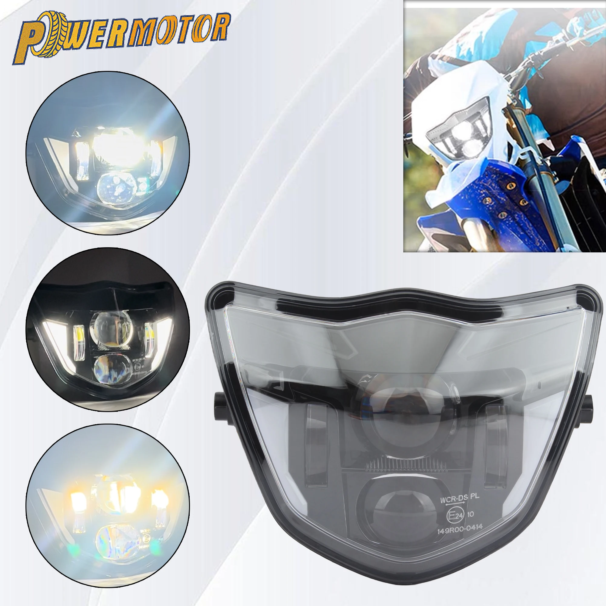For Yamaha Motorcycle LED Headlight TTR 250 400 426 450 WRF TTR WR XT MX 2021 2022 2023 Motocross Enduro DirtBike Headlamp Parts
For Yamaha Motorcycle LED Headlight TTR 250 400 426 450 WRF TTR WR XT MX 2021 2022 2023 Motocross Enduro DirtBike Headlamp Parts