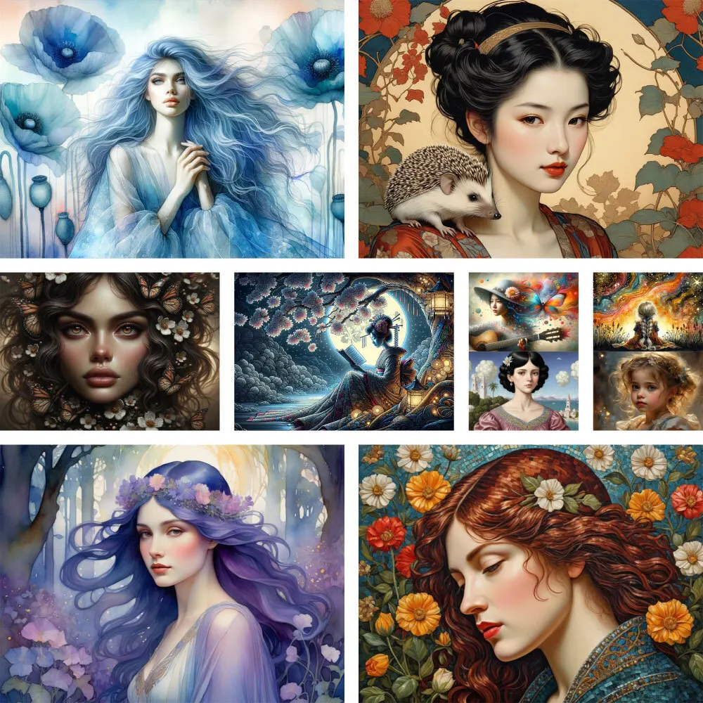 Portrait Beautiful Girl Printed Fabric Cross Stitch Set Embroidery Sewing Needlework Craft Handicraft Mulina Room Decor Sales
Portrait Beautiful Girl Printed Fabric Cross Stitch Set Embroidery Sewing Needlework Craft Handicraft Mulina Room Decor Sales