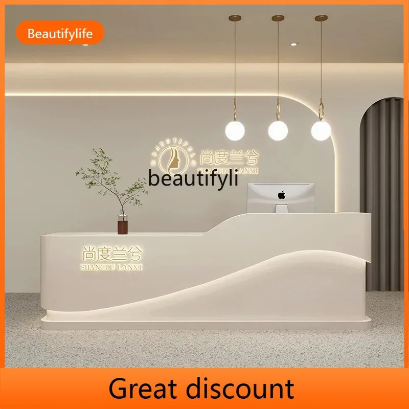 Modern beauty salon checkout page Clothing shop Barber shop Bar counter Light luxury counter Medical beauty front desk A51
Modern beauty salon checkout page Clothing shop Barber shop Bar counter Light luxury counter Medical beauty front desk A51