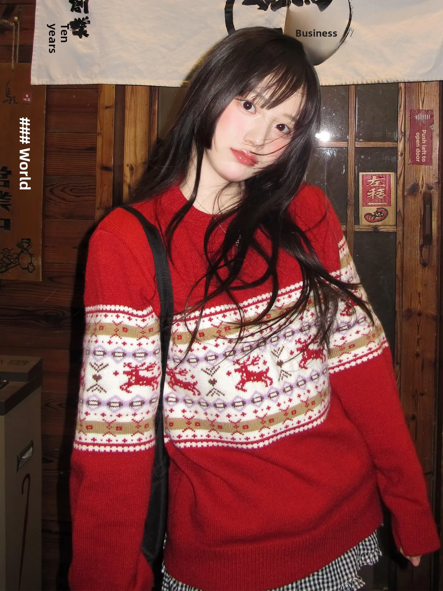 Свободный женский вязаный свитер с длинными рукавами, красный, новогодняя модная коллекция, серия Sweet Sle Cisas, мягкий, зимний, модный, для прогулок
Свободный женский вязаный свитер с длинными рукавами, красный, новогодняя модная коллекция, серия Sweet Sle Cisas, мягкий, зимний, модный, для прогулок