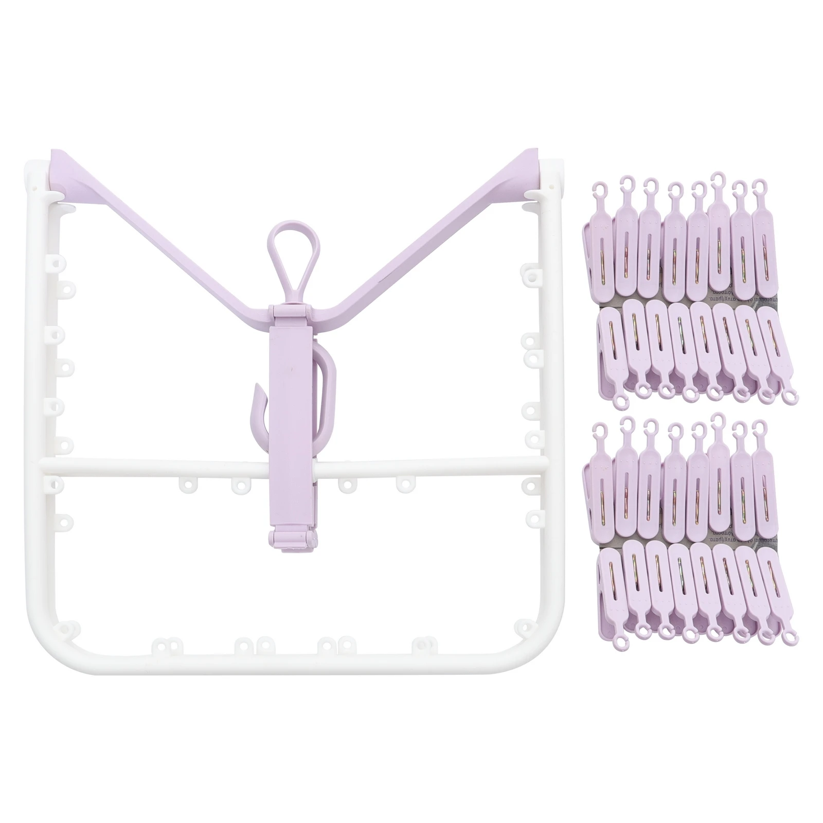 PP Clothes Hanger 32 Clips Foldable Large Storage Windproof Balcony Socks Baby Clothes Diapers Dry Quickly Prevent
PP Clothes Hanger 32 Clips Foldable Large Storage Windproof Balcony Socks Baby Clothes Diapers Dry Quickly Prevent