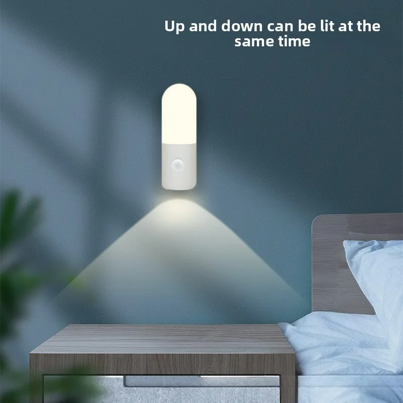 Перезаряжаемый через USB умный датчик движения человека, ночник, атмосфера холодного цвета, прикроватная лампа с управлением светом для кемпинга на открытом воздухе
Перезаряжаемый через USB умный датчик движения человека, ночник, атмосфера холодного цвета, прикроватная лампа с управлением светом для кемпинга на открытом воздухе