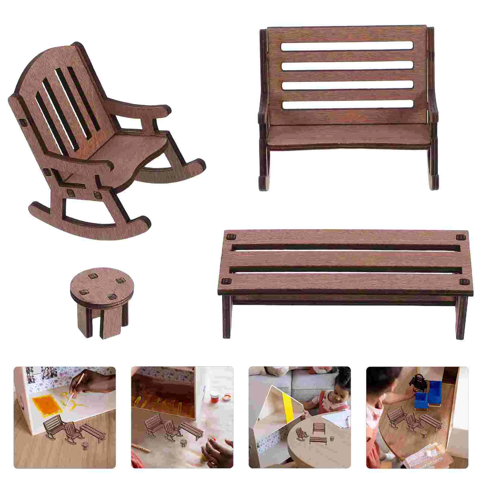 Micro-landscape Furniture Dollhouse Mini Decoration Miniature Chairs for Crafts Bench Garden Accessories
Micro-landscape Furniture Dollhouse Mini Decoration Miniature Chairs for Crafts Bench Garden Accessories