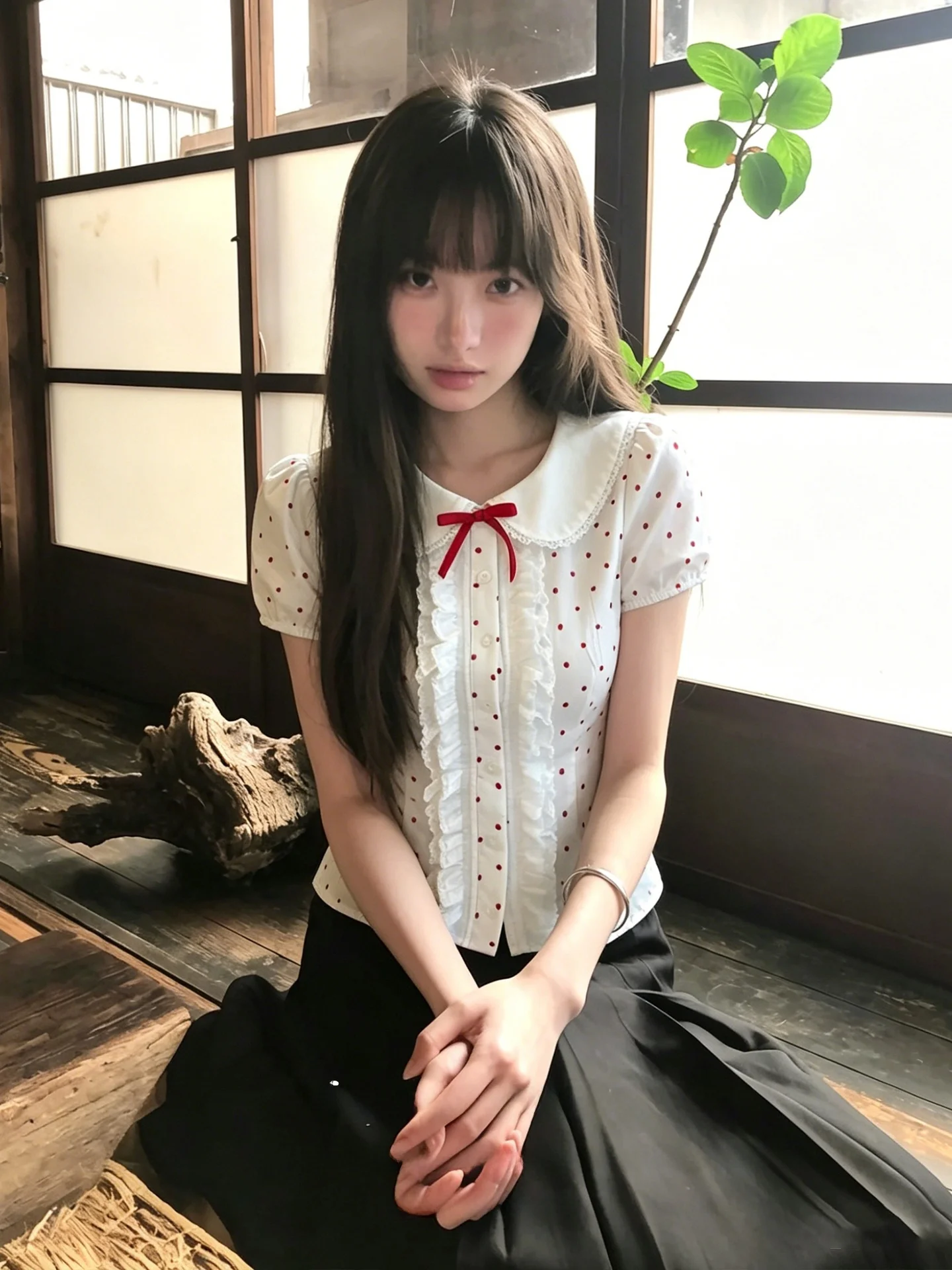 Pink Polka Dot Short Sleeve Women's Shirt Summer Casual Style Baby Doll Collar Slimming Top Breathable Comfortable Sweet Style
Pink Polka Dot Short Sleeve Women's Shirt Summer Casual Style Baby Doll Collar Slimming Top Breathable Comfortable Sweet Style