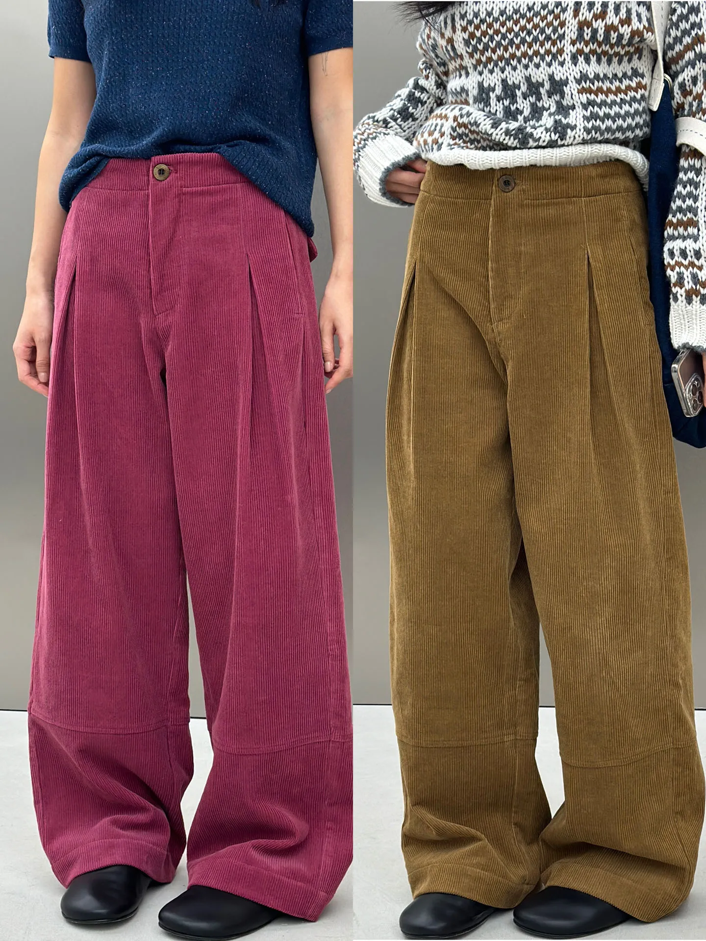 High Waist Wide Leg Pants Cotton Wood Cotton Corduroy Slimming Faionable Casual Long Trousers for Women Bodhl
High Waist Wide Leg Pants Cotton Wood Cotton Corduroy Slimming Faionable Casual Long Trousers for Women Bodhl
