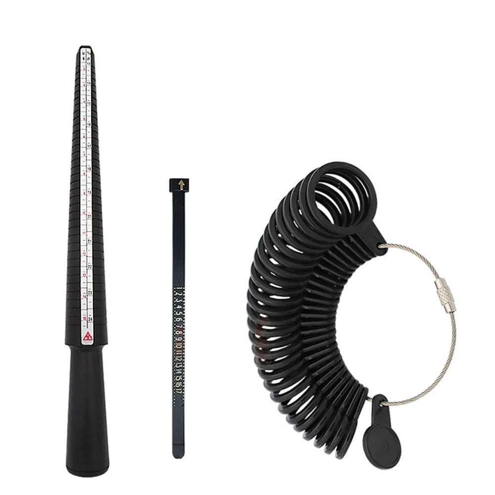 3pcs Reusable Clear Scale Ring Measuring Stick US Size Black Color Finger Sizer Finger Sizing Measuring Tool Size Measurement
3pcs Reusable Clear Scale Ring Measuring Stick US Size Black Color Finger Sizer Finger Sizing Measuring Tool Size Measurement