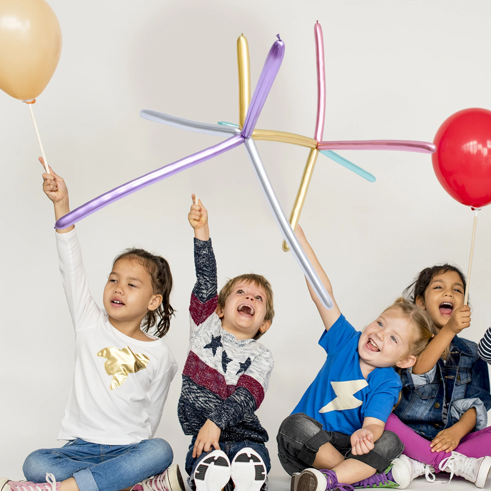 100Pcs Balloons Bright Color Inflatable Balloon Set for Home Bar Club Decoration Atmosphere Balloons Wedding Party
100Pcs Balloons Bright Color Inflatable Balloon Set for Home Bar Club Decoration Atmosphere Balloons Wedding Party