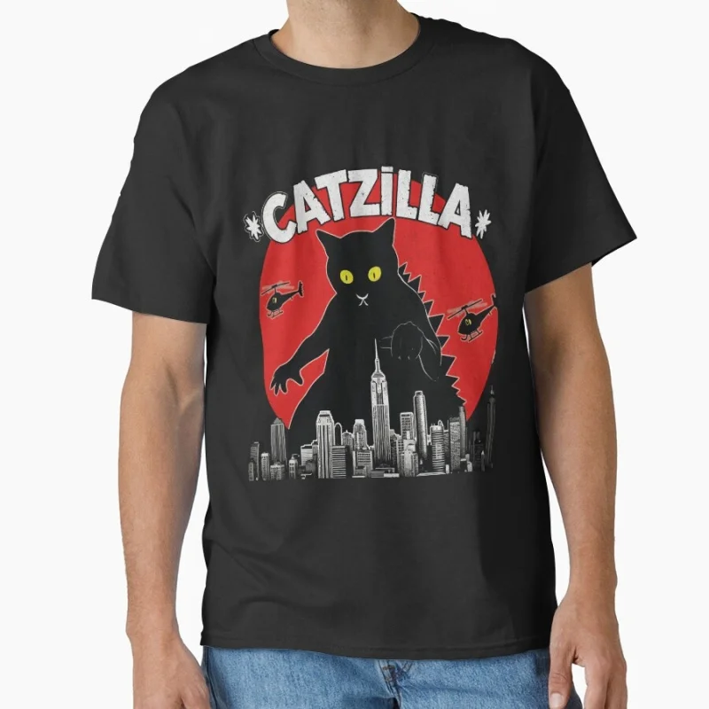 Black CatZilla King of Monster Gift t shirt for Cat Lover Short Sleeve Graphic tee Cute kitty y2k clothes All size Tops
Black CatZilla King of Monster Gift t shirt for Cat Lover Short Sleeve Graphic tee Cute kitty y2k clothes All size Tops