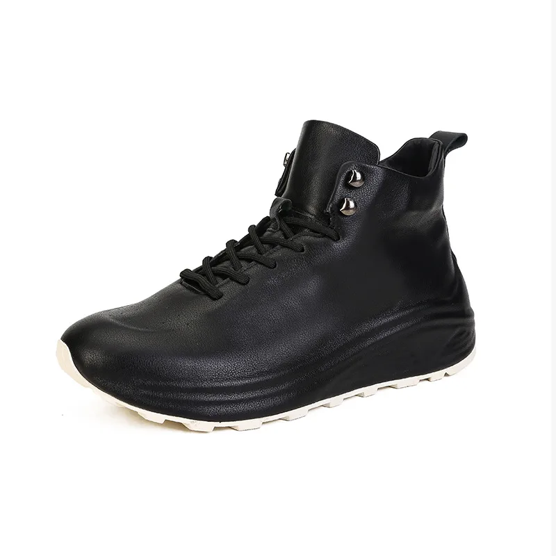 Autumn Winter Fashion Casua Men's Shoes Luxury Sneakers Cowhide Thick-soled Boots Men Tide Short Boots High-top Genuine Leather
Autumn Winter Fashion Casua Men's Shoes Luxury Sneakers Cowhide Thick-soled Boots Men Tide Short Boots High-top Genuine Leather