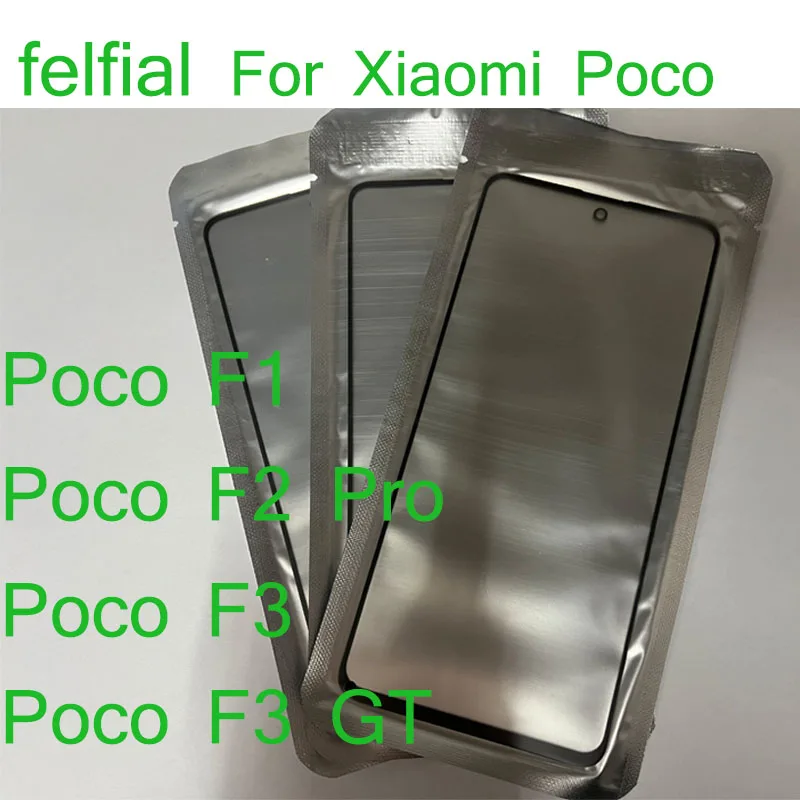 10 шт./лот переднее стекло + внешняя линза OCA ЖК-дисплея для Xiaomi Poco F1 F2 Pro F3 GT сенсорная панель
10 шт./лот переднее стекло + внешняя линза OCA ЖК-дисплея для Xiaomi Poco F1 F2 Pro F3 GT сенсорная панель