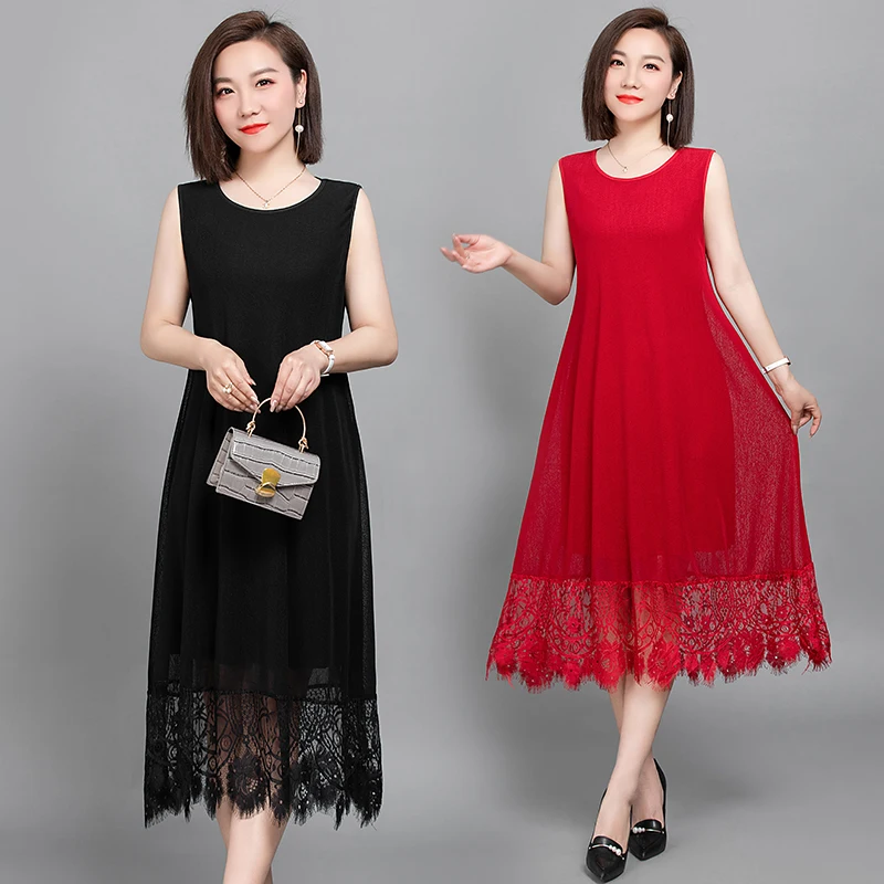 Элегантное кружевное платье для женщин среднего возраста, длиной до колена, из полиэфирного волокна, повседневное, летнее, модное, длинное
Элегантное кружевное платье для женщин среднего возраста, длиной до колена, из полиэфирного волокна, повседневное, летнее, модное, длинное